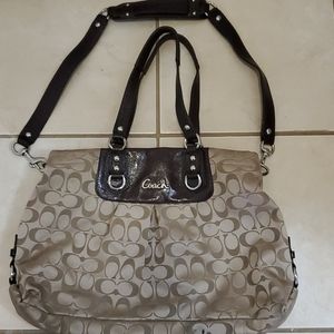 Coach signature logo bag